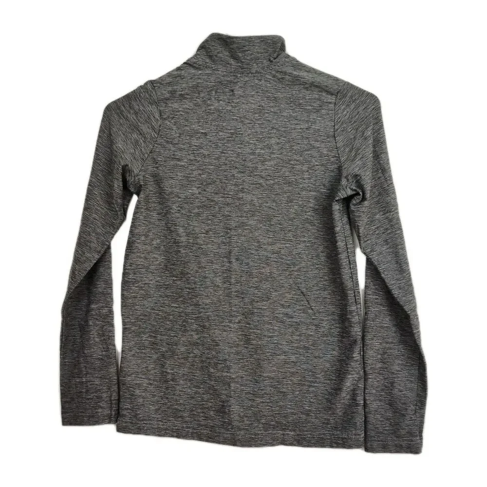 Umbro girl's youth 1/4-zip pullover sweatshirt,‎ L-G 12/14, gray, long sleeves